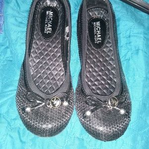 Girls Michael Kors sequin flats